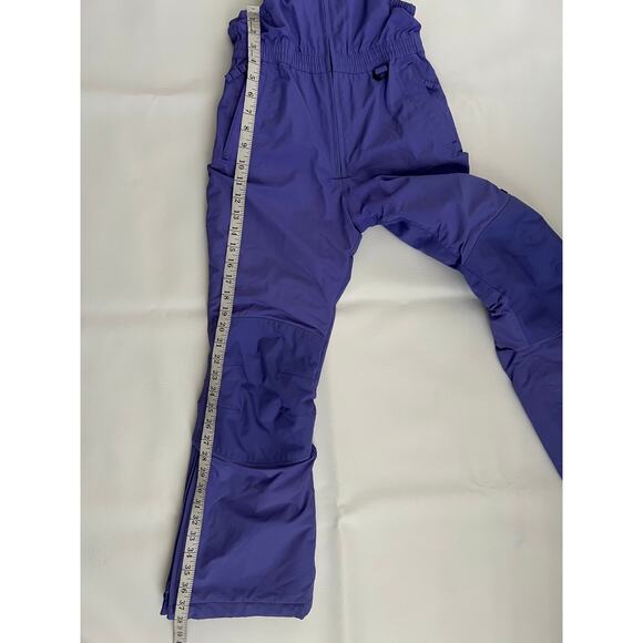 Land’s End Kids Squall Waterproof Insulated Iron Knee Snow Bibs Violet‎ Skiing - Picture 11 of 12